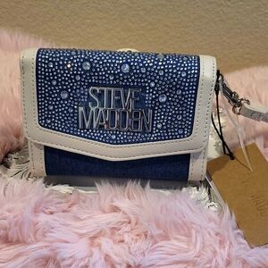 STEVE MADDEN RHINESTONE WRISTLET WALLET